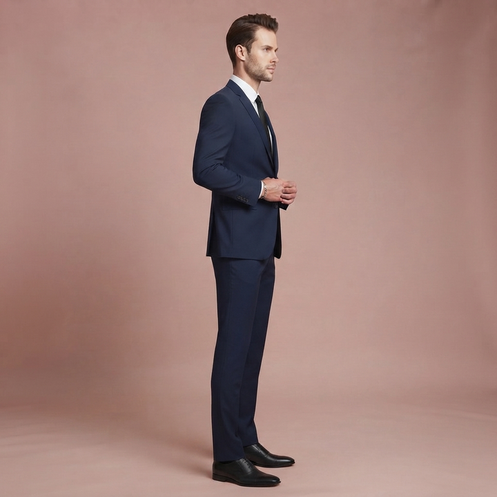 Herren Slim Fit Anzug mit Sakko und Anzughose