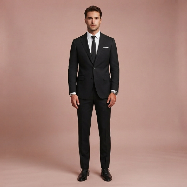 Herren Slim Fit Anzug mit Sakko und Anzughose