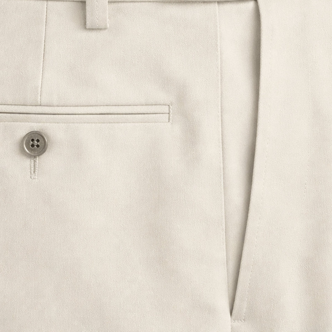 Herren Slim Fit Dreiteiler mit Klassischem Revers und Strukturierten Schultern